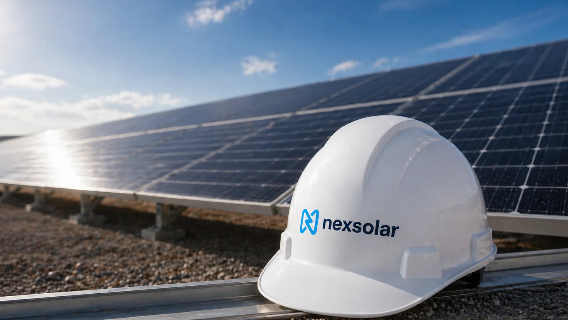 Aplicacion de marca Nex Solar en casco