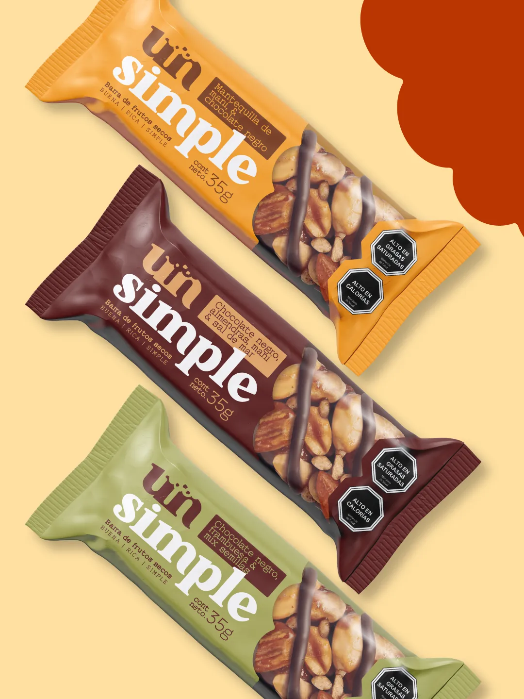 Detalle de packaging Un Simple